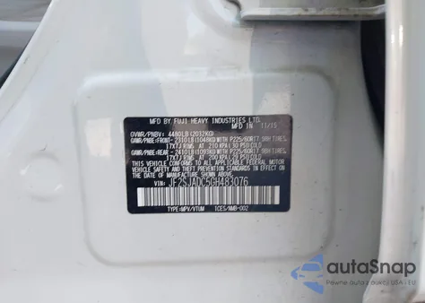 2016 Subaru Forester 2.5I Premium from USA, damaged, VIN JF2SJADC5GH483076